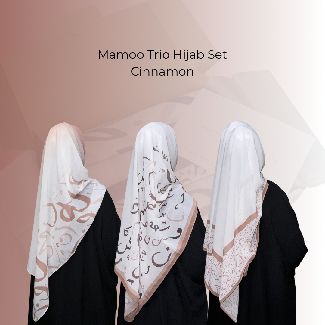 Mamoo Trio Hijab Set - Box with 3 Hijabs