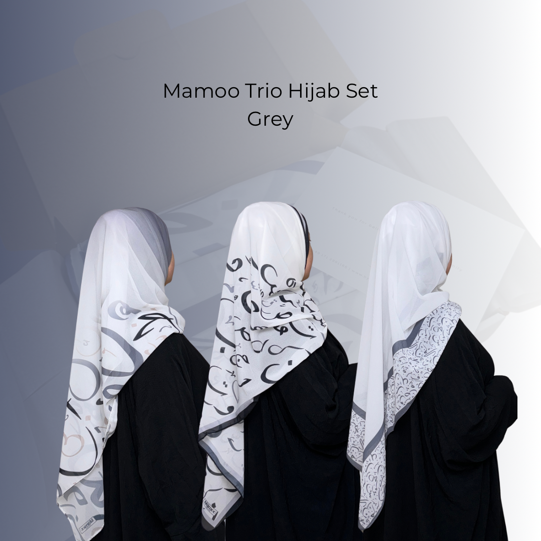 Mamoo Trio Hijab Set - Box with 3 Hijabs
