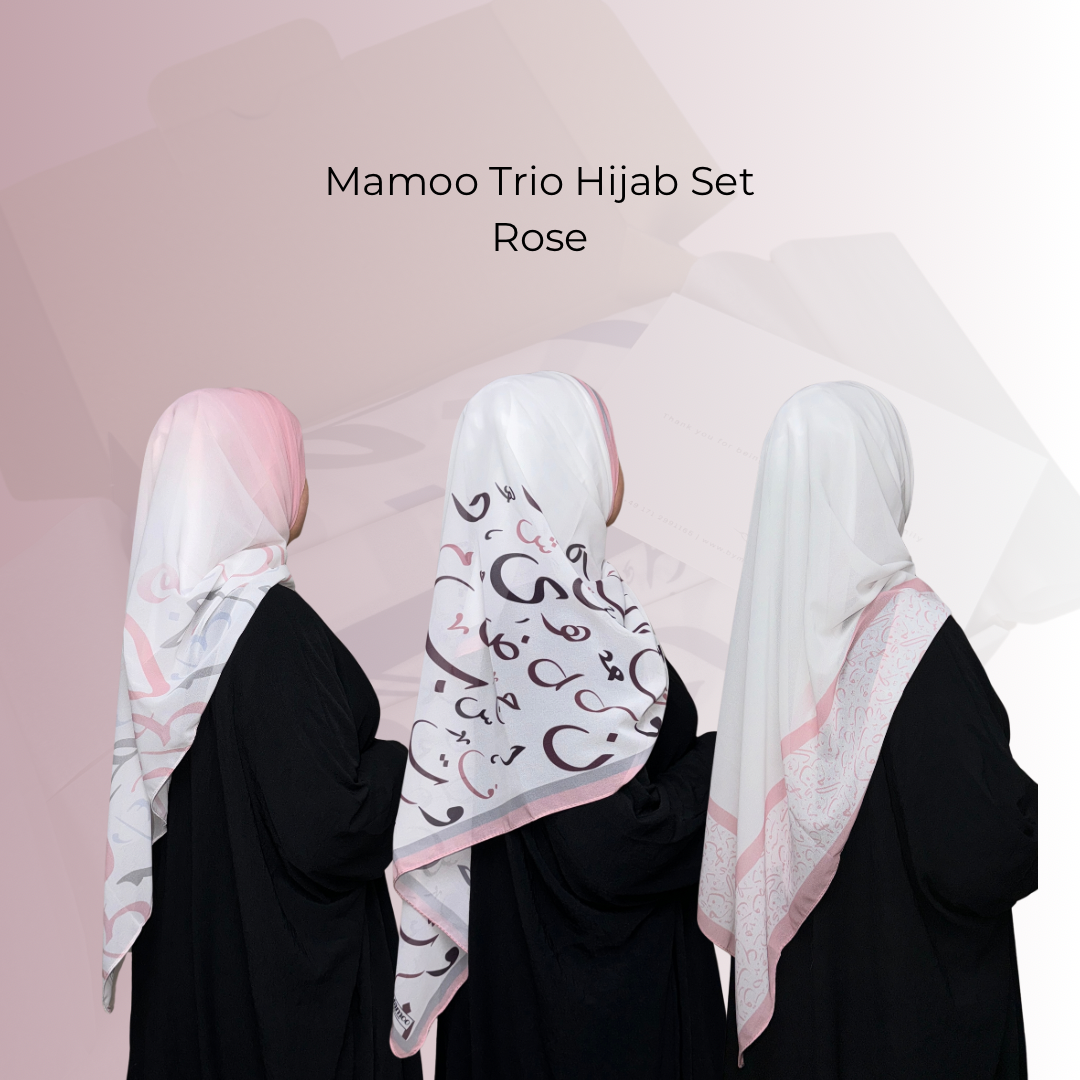 Mamoo Trio Hijab Set - Box with 3 Hijabs