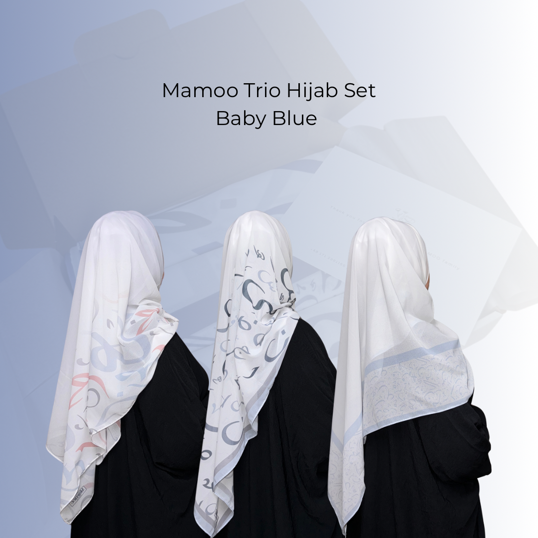 Mamoo Trio Hijab Set - Box with 3 Hijabs