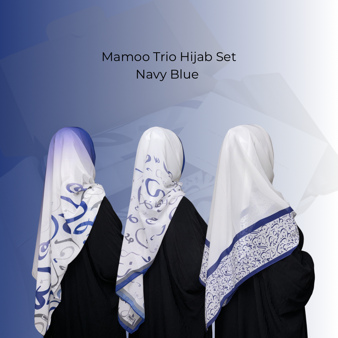 Mamoo Trio Hijab Set - Box with 3 Hijabs