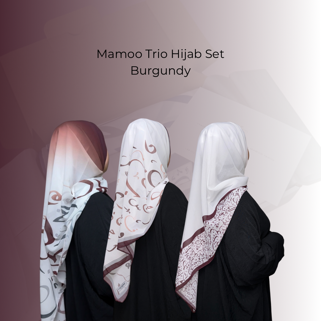 Mamoo Trio Hijab Set - Box with 3 Hijabs